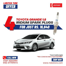 SPARK PLUG DENSO IRIDIUM FOR TOYOTA COROLLA GRANDE 1.8 (4 PIECES) - ndestore.com