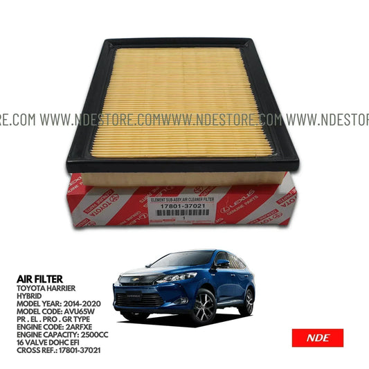 AIR FILTER ELEMENT GENUINE FOR TOYOTA HARRIER HYBRID (2014-2020) - ndestore.com