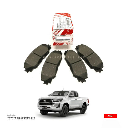 BRAKE DISC PAD SET FRONT GENUINE FOR TOYOTA HILUX REVO 4x2 - ndestore.com