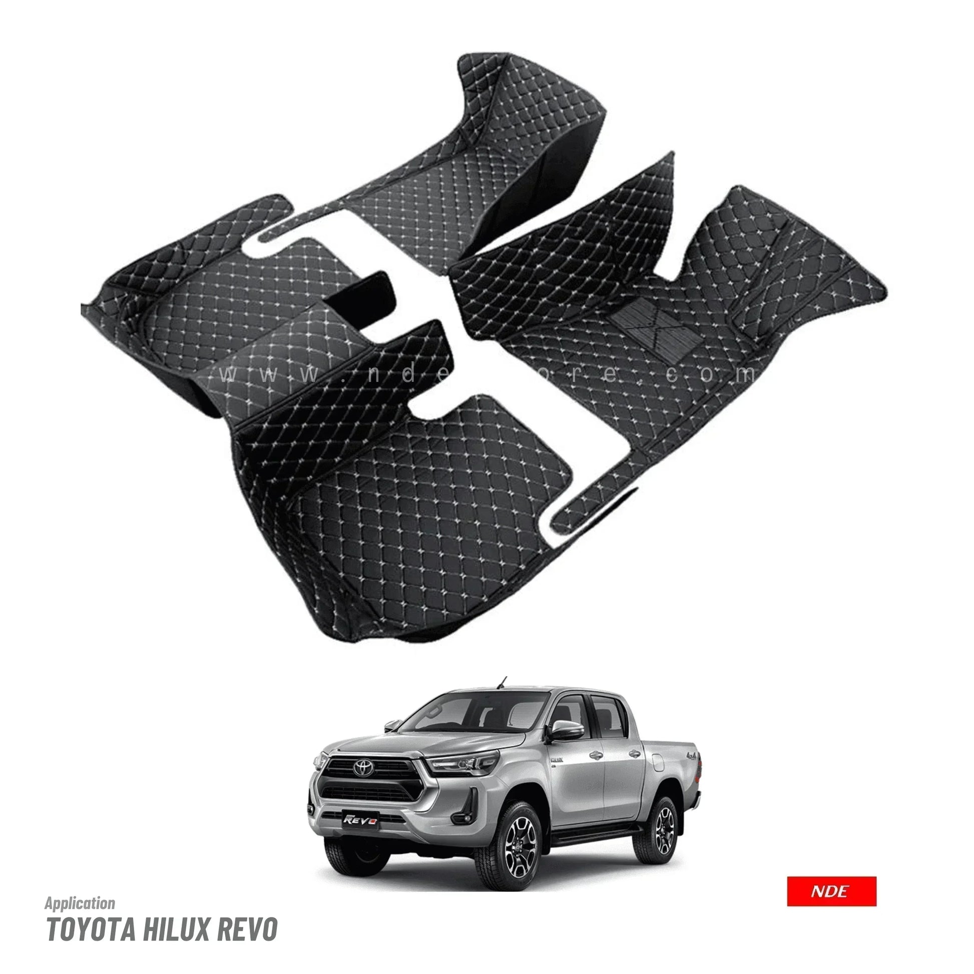 FLOOR MAT 7D STYLE FOR TOYOTA HILUX REVO - ndestore.com