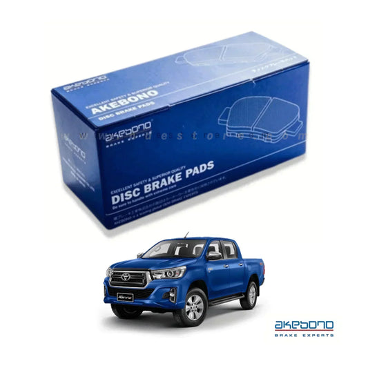 BRAKE DISC PAD SET FRONT AKEBONO FOR TOYOTA HILUX REVO - ndestore.com