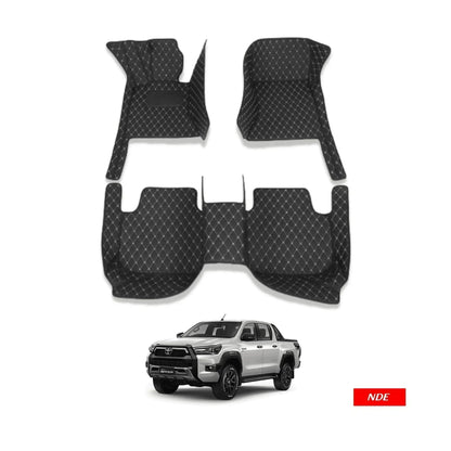 FLOOR MAT 7D STYLE FOR TOYOTA HILUX REVO - ndestore.com