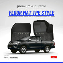 FLOOR MAT TPE STYLE PREMIUM QUALITY FOR TOYOTA HILUX REVO - ndestore.com