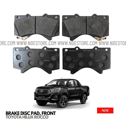 BRAKE DISC PAD SET FRONT GENUINE FOR TOYOTA HILUX ROCCO - ndestore.com