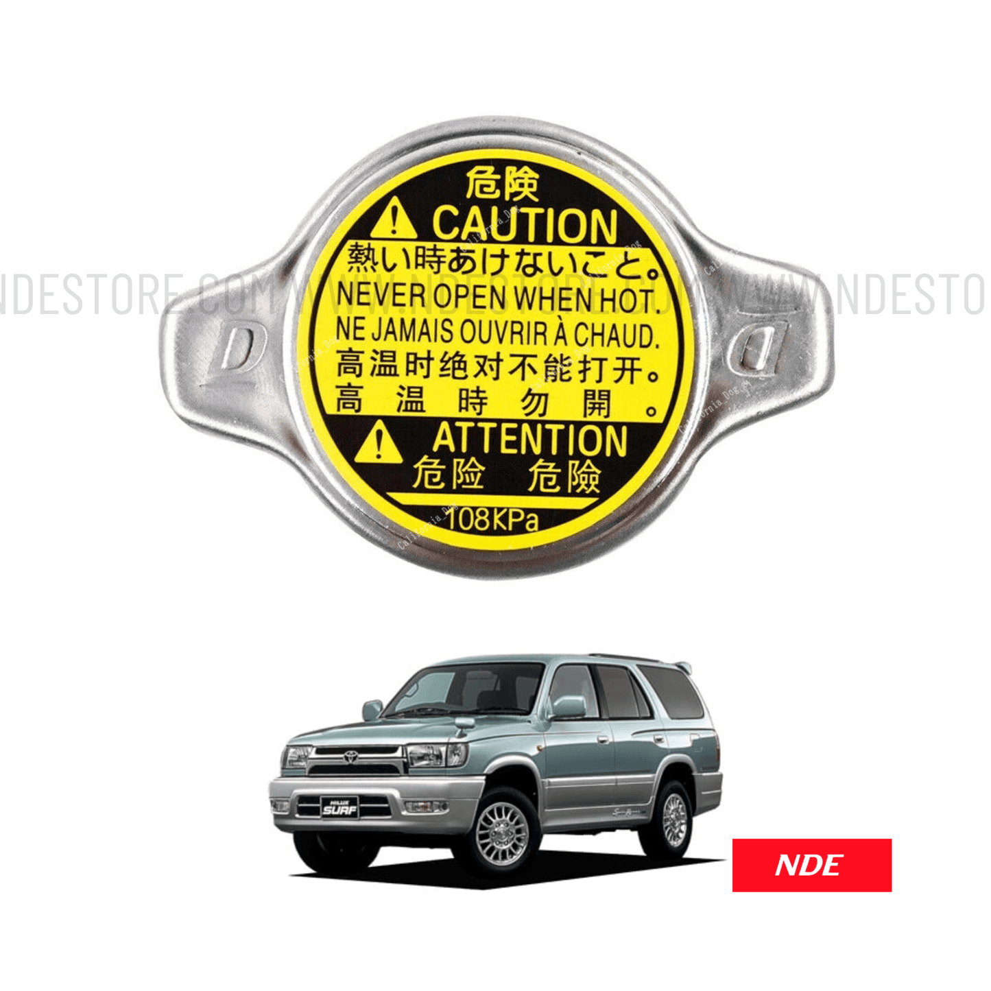 RADIATOR CAP FOR TOYOTA HILUX SURF (2000-2002) - ndestore.com