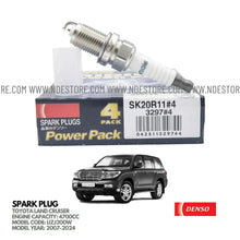 SPARK PLUG DENSO IRIDIUM POWER FOR TOYOTA LAND CRUISER 4700CC (2007-2024) - ndestore.com