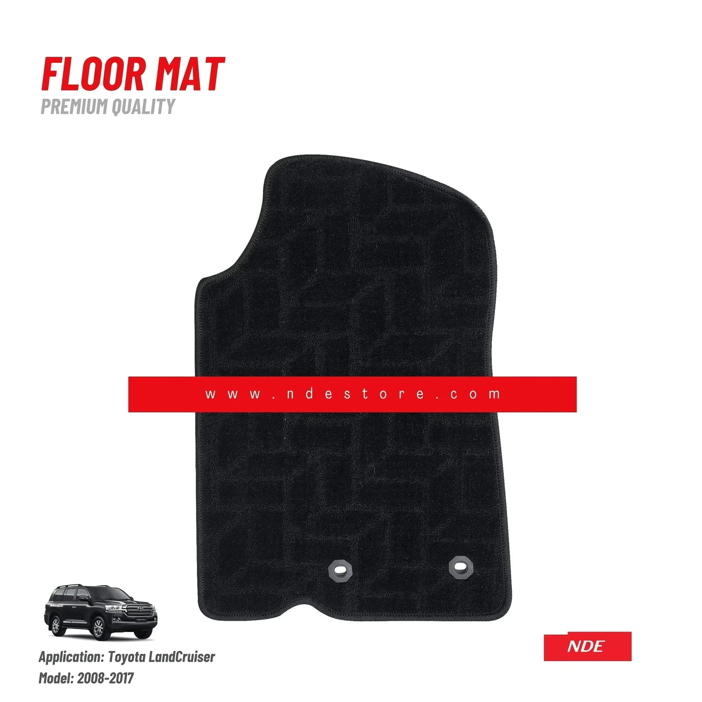 FLOOR MAT CARPET TYPE FOR TOYOTA LAND CRUISER (2009-2025) - ndestore.com