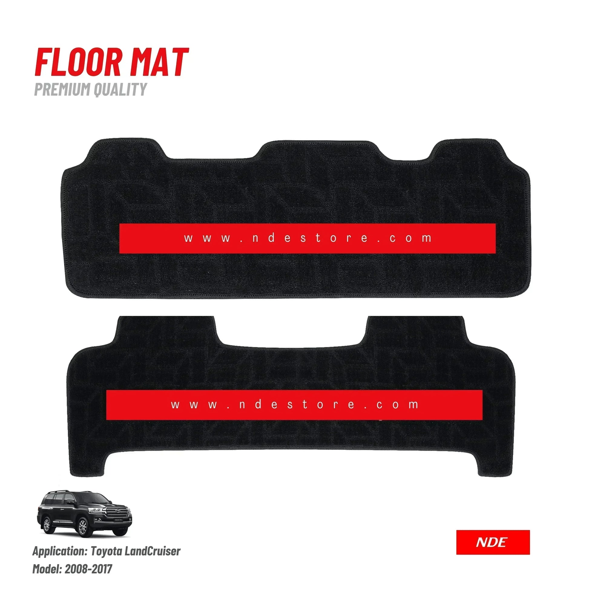 FLOOR MAT CARPET TYPE FOR TOYOTA LAND CRUISER (2009-2025) - ndestore.com