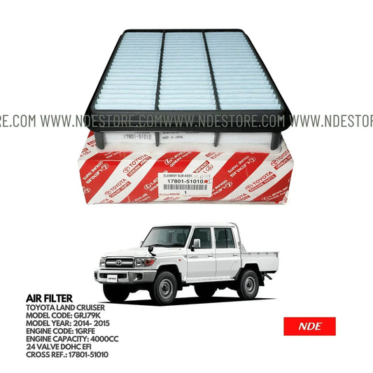 AIR FILTER ELEMENT GENUINE FOR TOYOTA LAND CRUISER GRJ7 (2014-2015) - ndestore.com