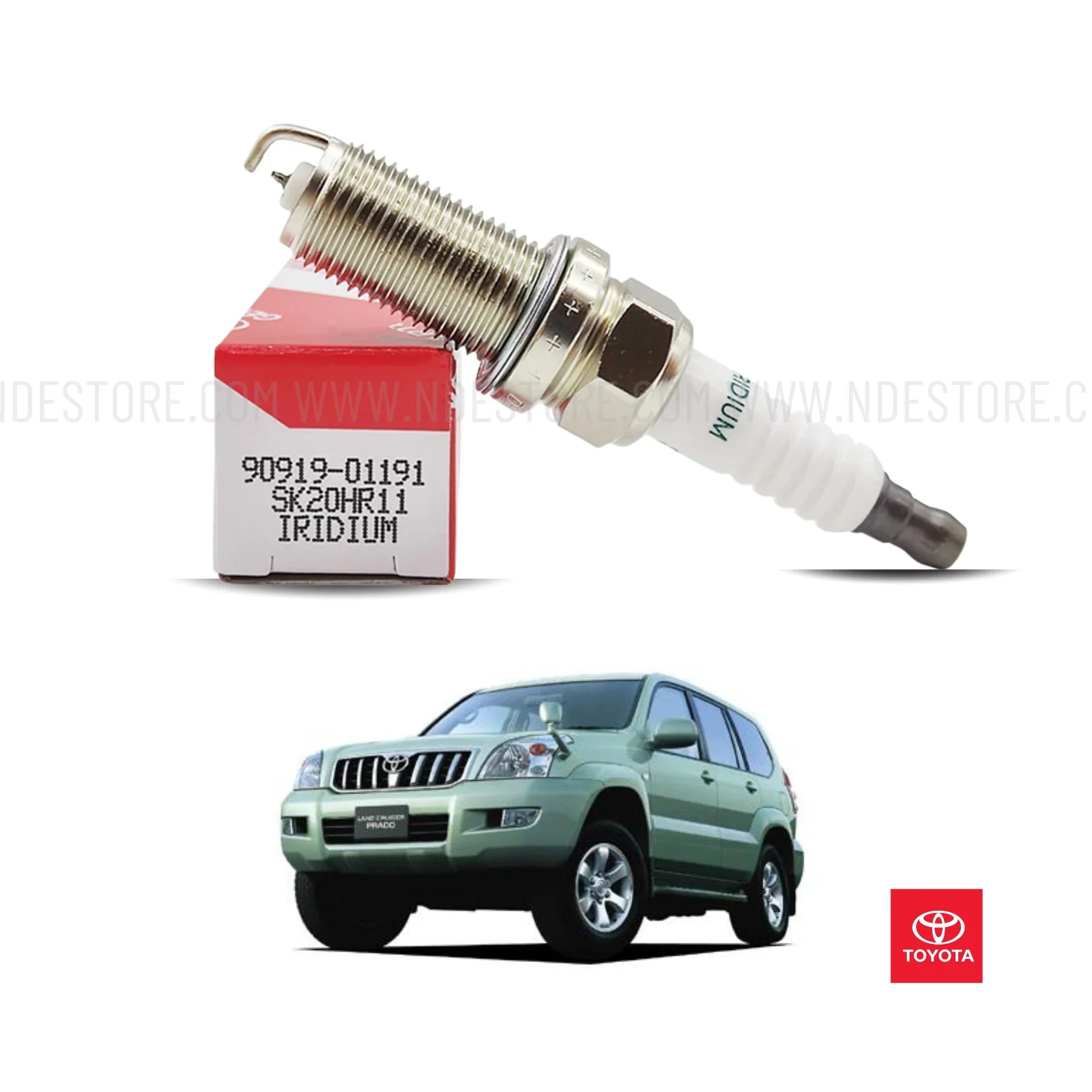 SPARK PLUG DENSO FOR TOYOTA LAND CRUISER PRADO 2700CC (2004-2009) - ndestore.com