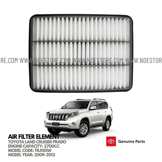 AIR FILTER ELEMENT GENUINE FOR TOYOTA LAND CRUISER 2700CC (2009-2012) - ndestore.com