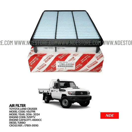 AIR FILTER ELEMENT GENUINE FOR TOYOTA LAND CRUISER VDJ79R (2016-2025) - ndestore.com