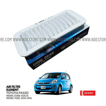 AIR FILTER ELEMENT DENSO FOR TOYOTA PASSO (2014-2016) - ndestore.com