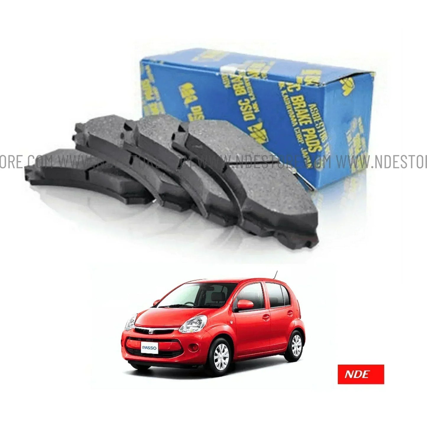 BRAKE DISC PAD SET FRONT MK JAPAN FOR TOYOTA PASSO (2005-2010) - ndestore.com