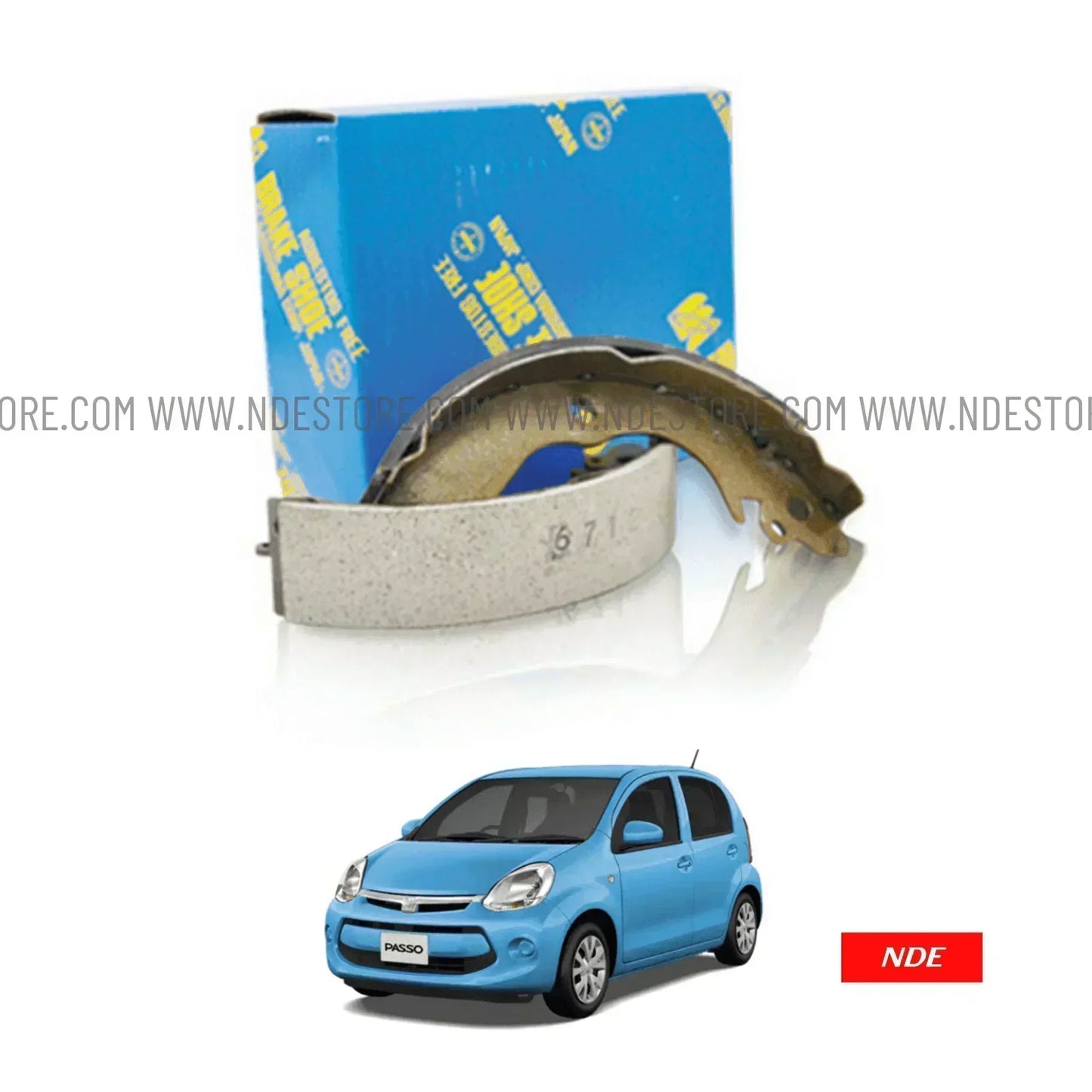 BRAKE SHOE KIT REAR MK JAPAN FOR TOYOTA PASSO (2010-2016) - ndestore.com