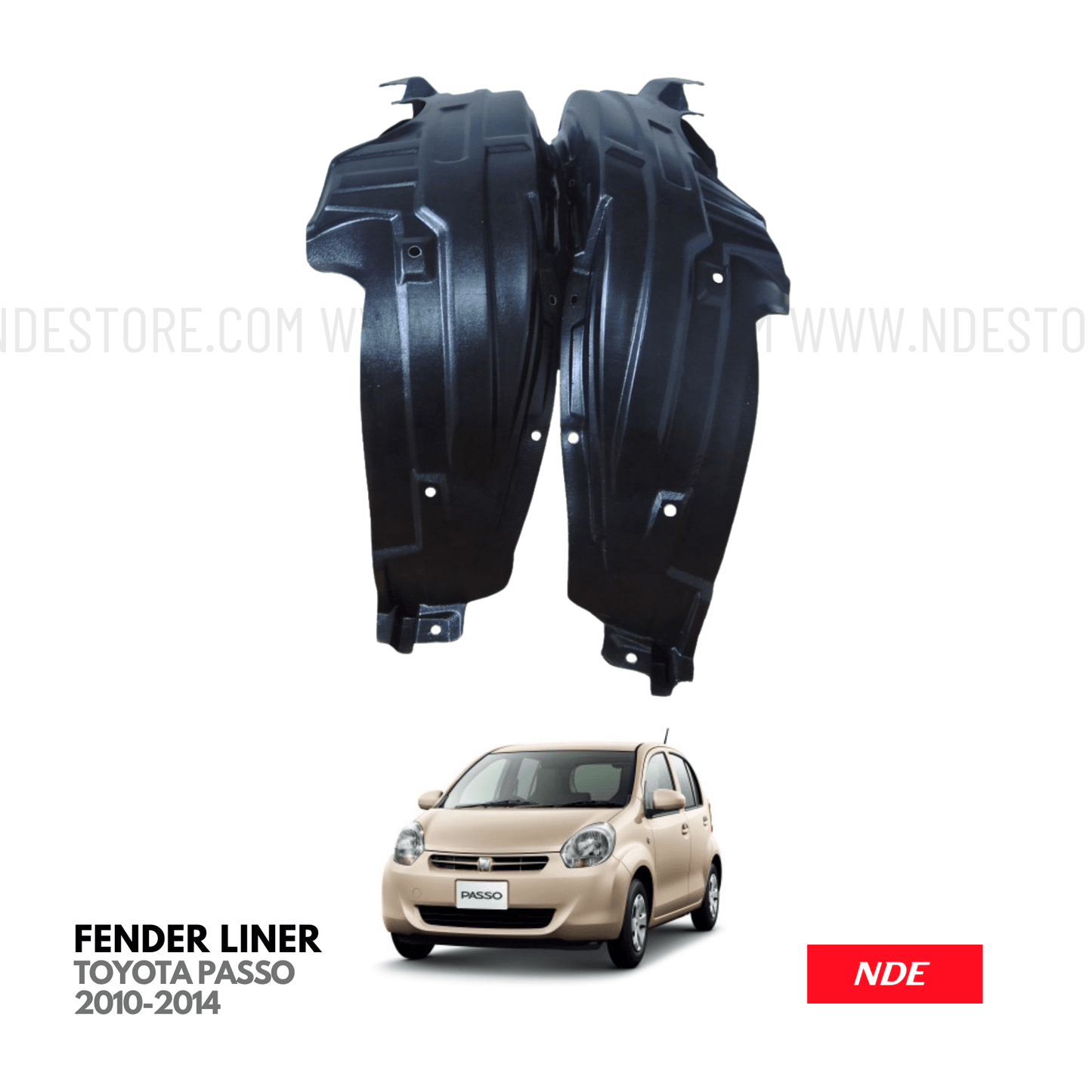 FENDER SHIELD LINER FOR TOYOTA PASSO (2010-2016) - ndestore.com