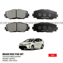 BRAKE DISC PAD SET FRONT GENUINE FOR TOYOTA PRIUS ALPHA - ndestore.com