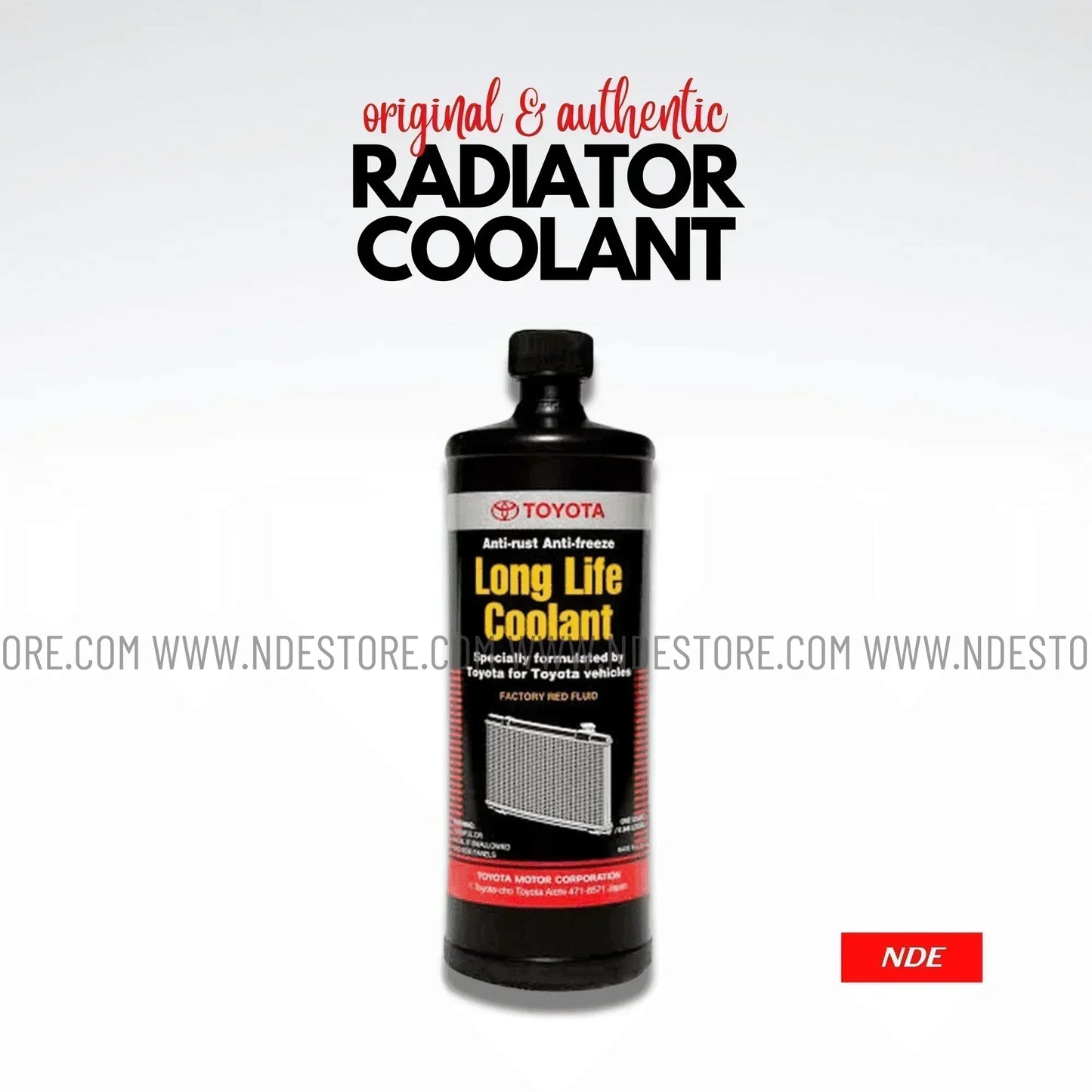 RADIATOR COOLANT LONG LIFE - TOYOTA GENUINE (1LTR.) - ndestore.com