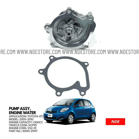 WATER PUMP ASSY FOR TOYOTA VITZ 1300CC (2005-2010) - ndestore.com