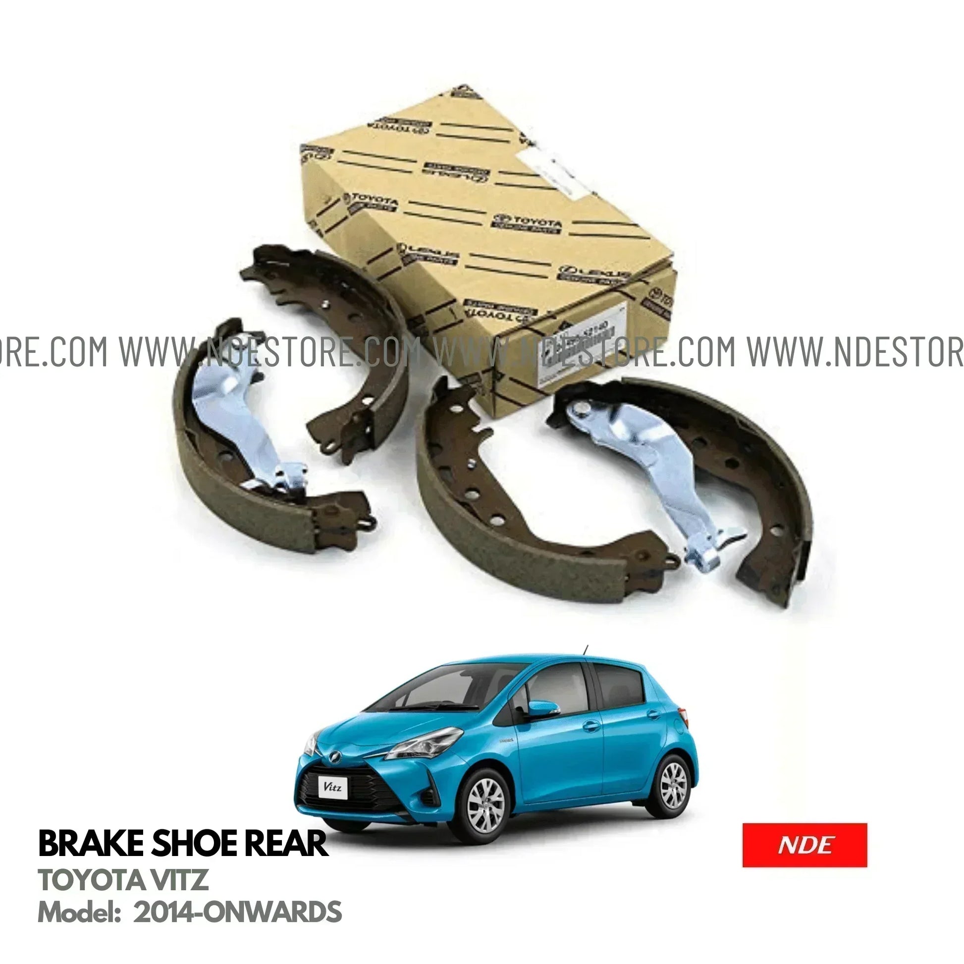 BRAKE SHOE KIT REAR DOT OE FOR TOYOTA VITZ (2014-ONWARDS) - ndestore.com