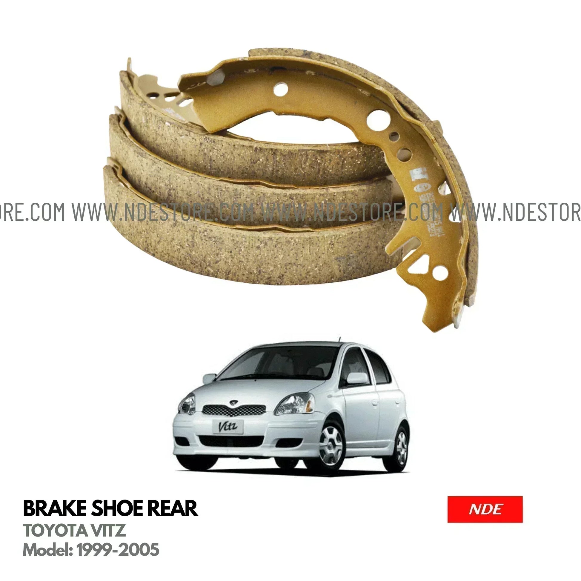 BRAKE SHOE KIT REAR GENUINE FOR TOYOTA VITZ (1998-2004) - ndestore.com