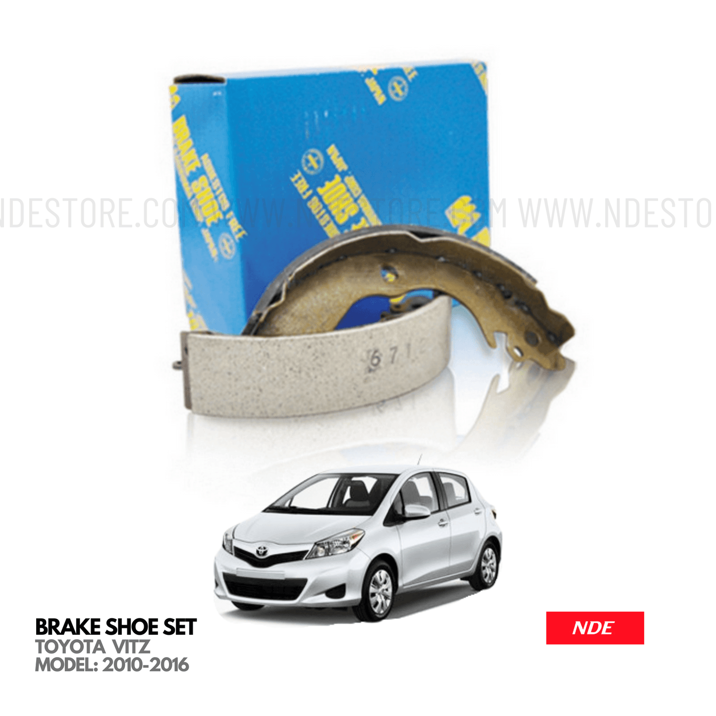 BRAKE SHOE KIT REAR MK JAPAN FOR TOYOTA VITZ (2010-2016) - ndestore.com