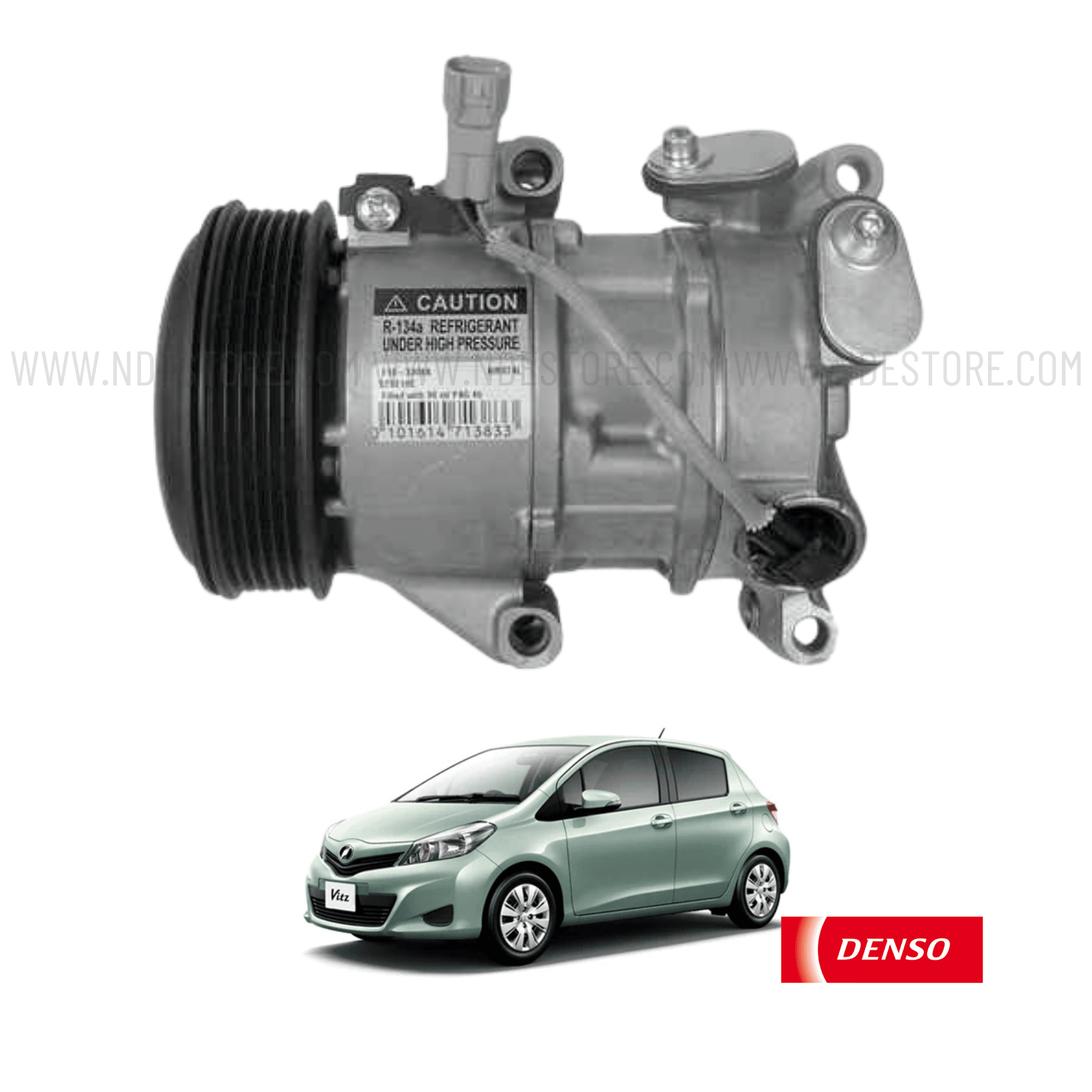 COMPRESSOR ASSY WITH PULLEY FOR TOYOTA VITZ (2010-2014) - ndestore.com