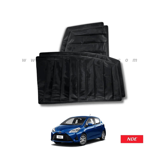 SUN SHADE BLACK WRINKLE FOR TOYOTA VITZ (ALL MODELS) - ndestore.com