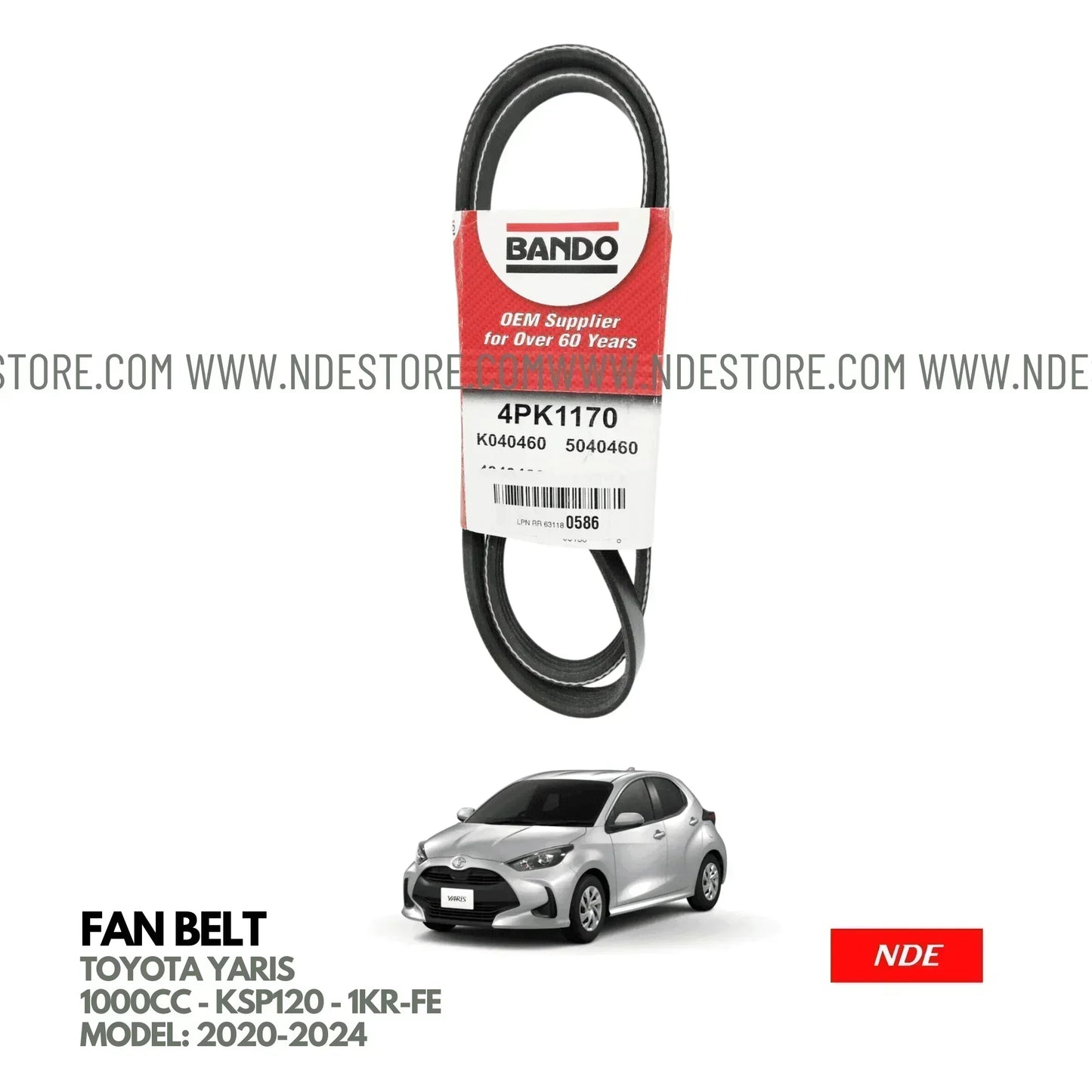 BELT V FOR FAN & ALTERNATOR FOR TOYOTA YARIS JDM (2020-2025) - ndestore.com