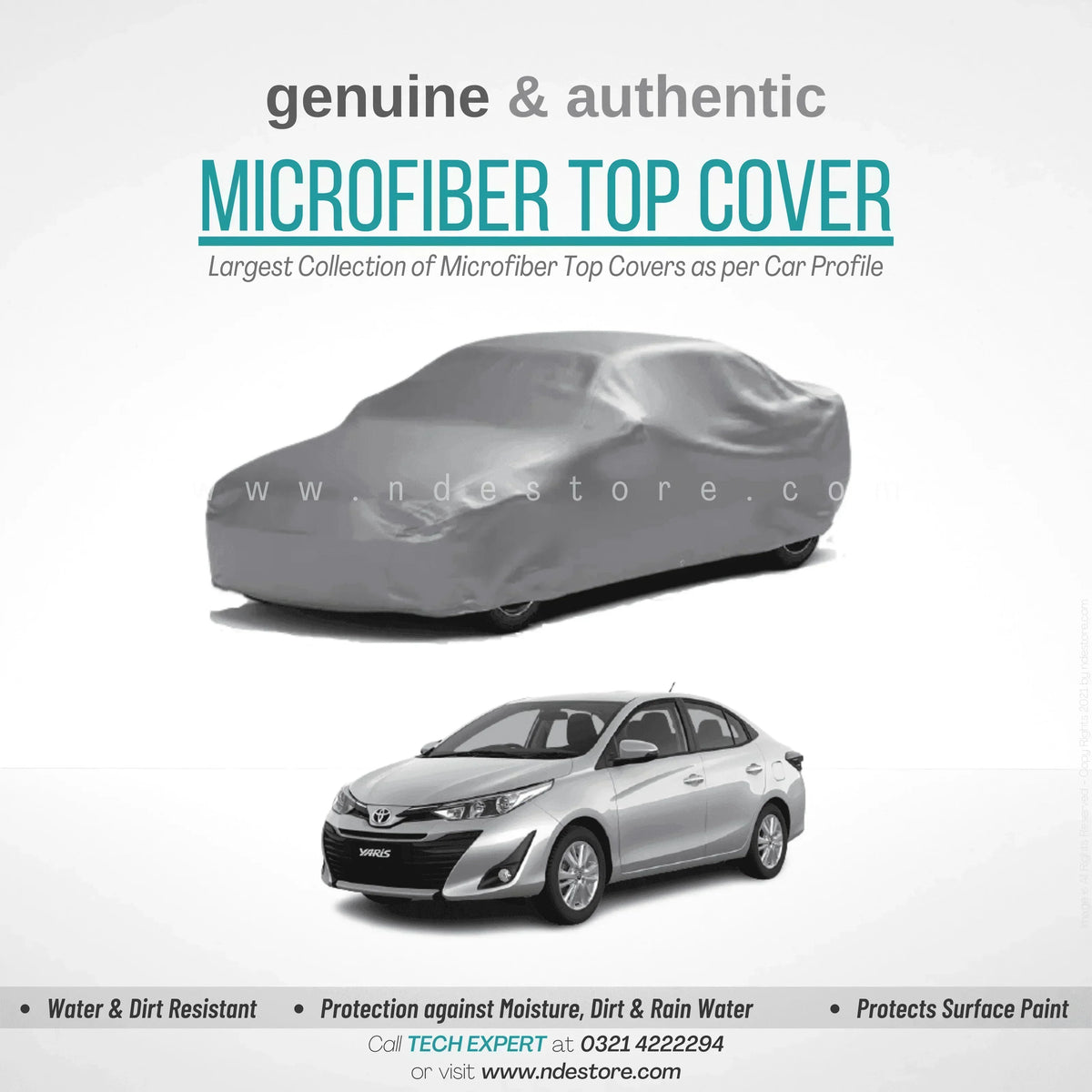 TOP COVER MICROFIBER FOR TOYOTA YARIS - ndestore.com