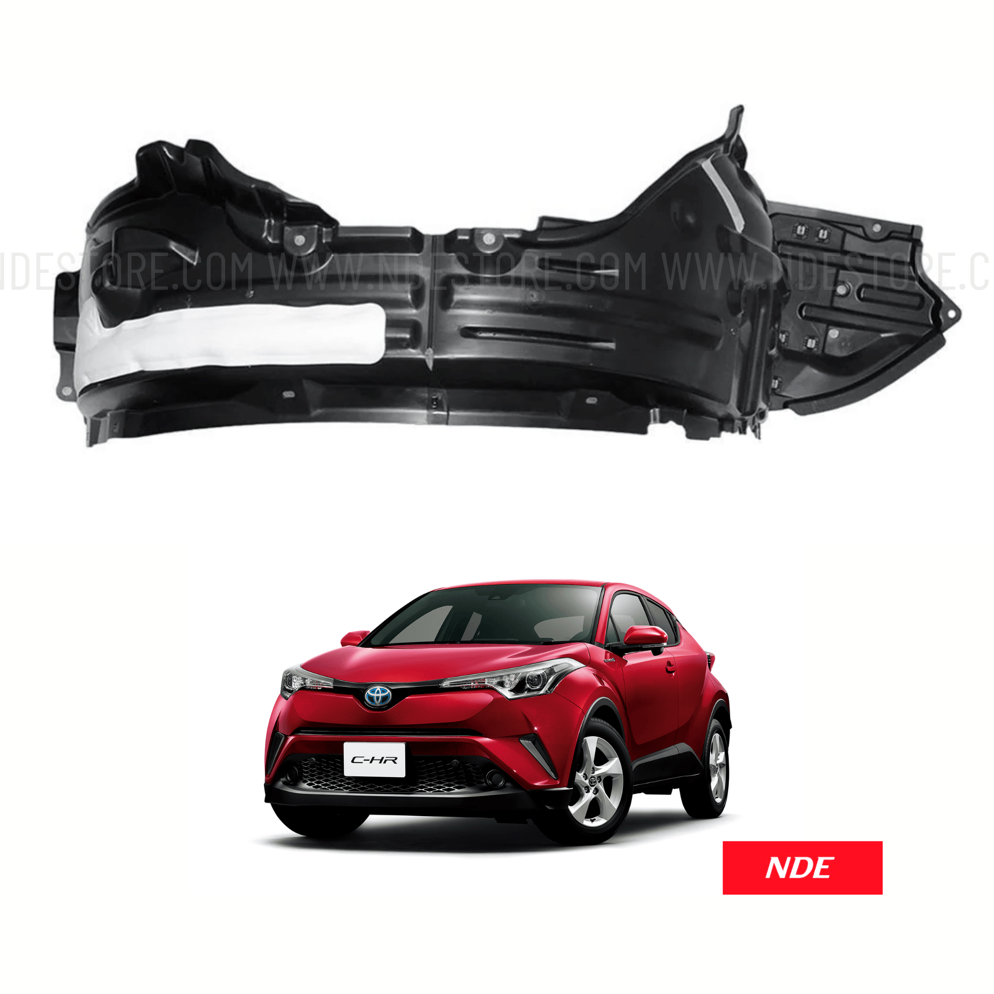 Front Driver Side Fender Liner For 2018 Toyota C-HR – Replaces 53876F4021-PFM