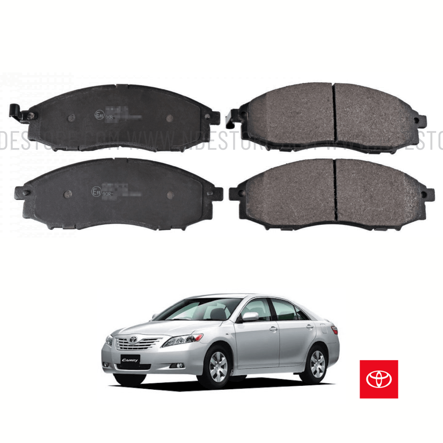 BRAKE DISC PAD SET REAR GENUINE FOR TOYOTA CAMRY (2006-2008) - ndestore.com