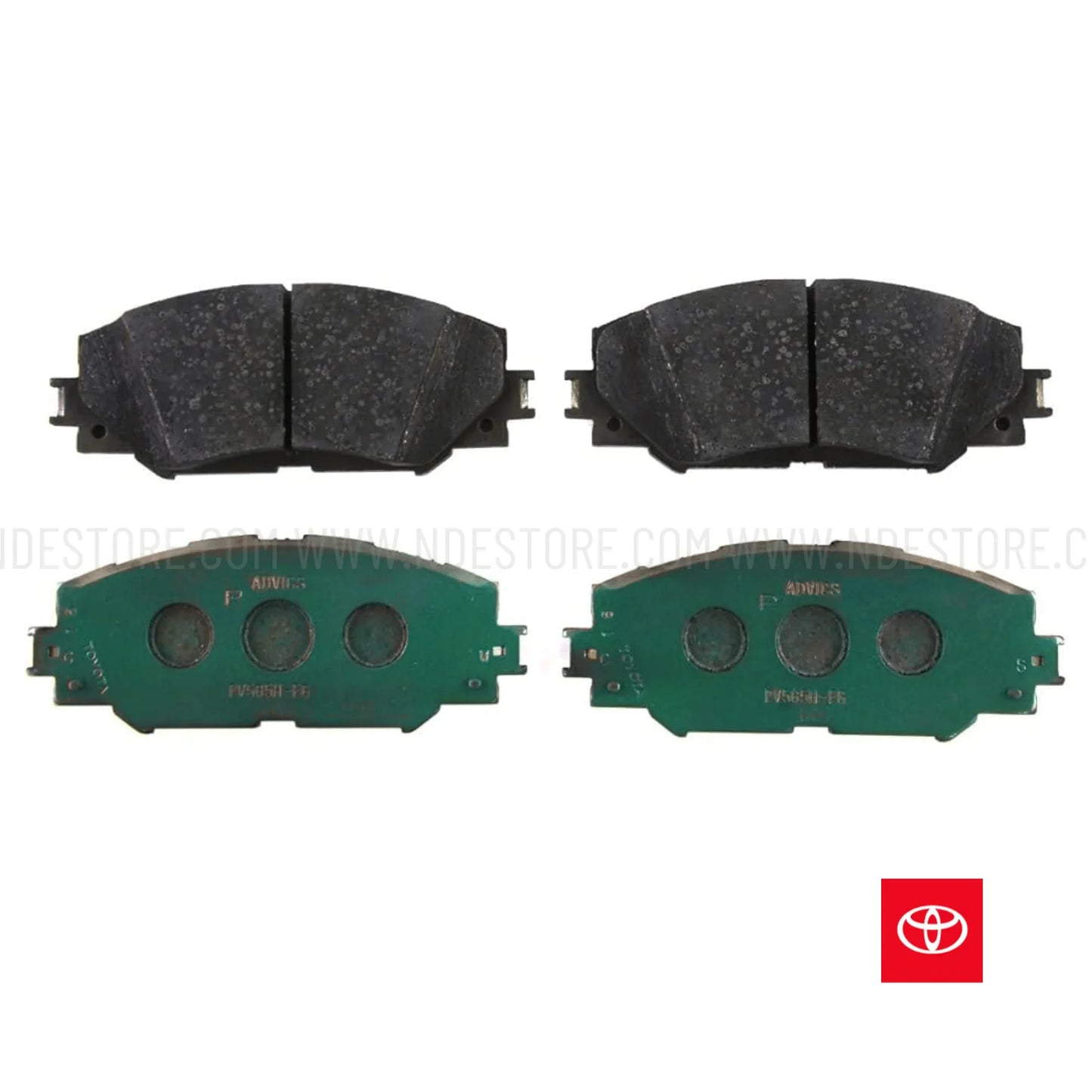 BRAKE DISC PAD SET FRONT GENUINE FOR TOYOTA COROLLA (2009-2021) - ndestore.com
