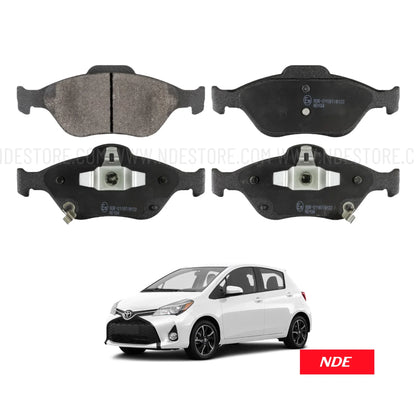BRAKE DISC PAD SET FRONT GENUINE FOR TOYOTA YARIS HYBRID (2014-2017) - ndestore.com