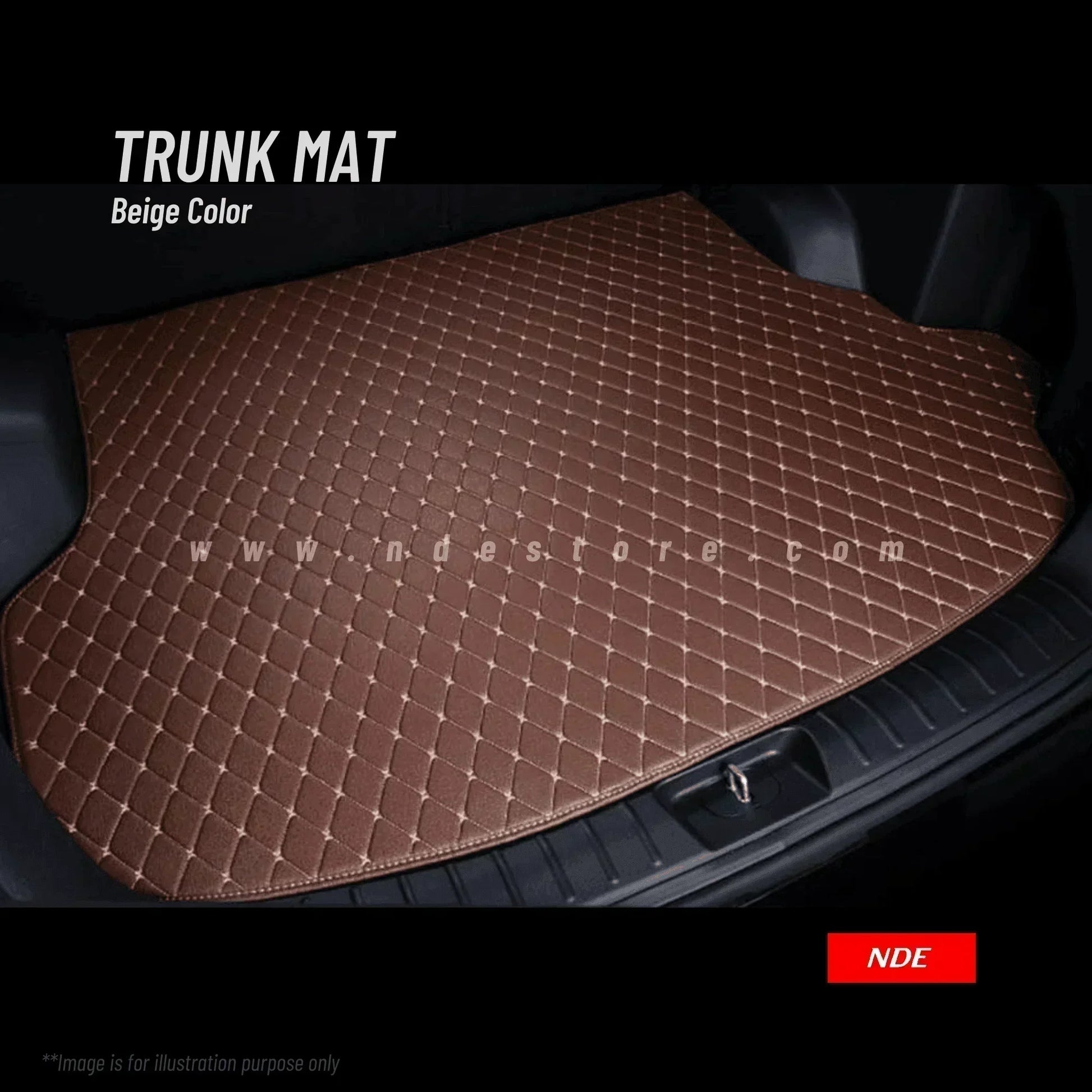 TRUNK FLOOR MAT 7D STYLE FOR KIA PICANTO - ndestore.com