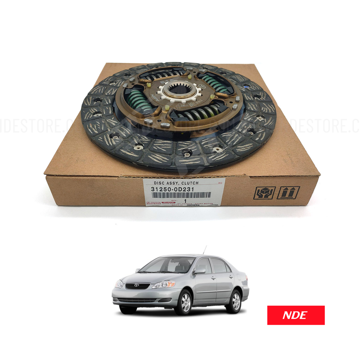CLUTCH PLATE ASSY AISIN FOR TOYOTA COROLLA 2.0D