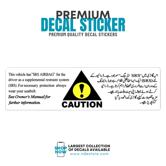 STICKER DOOR GLASS STICKER TOYOTA GENUINE STICKER