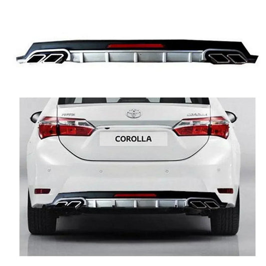 BUMPER REAR DIFFUSER SPOILER FOR TOYOTA COROLLA (2017-2021) - ndestore.com