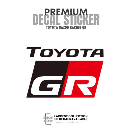STICKER DECAL TOYOTA GR