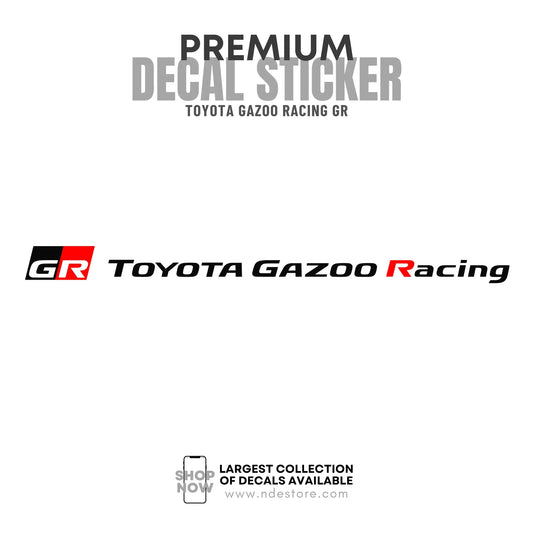 STICKER DECAL TOYOTA GAZOO RACING