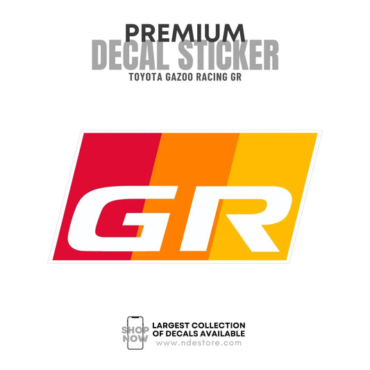 STICKER DECAL TOYOTA GR