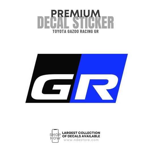 STICKER DECAL TOYOTA GR