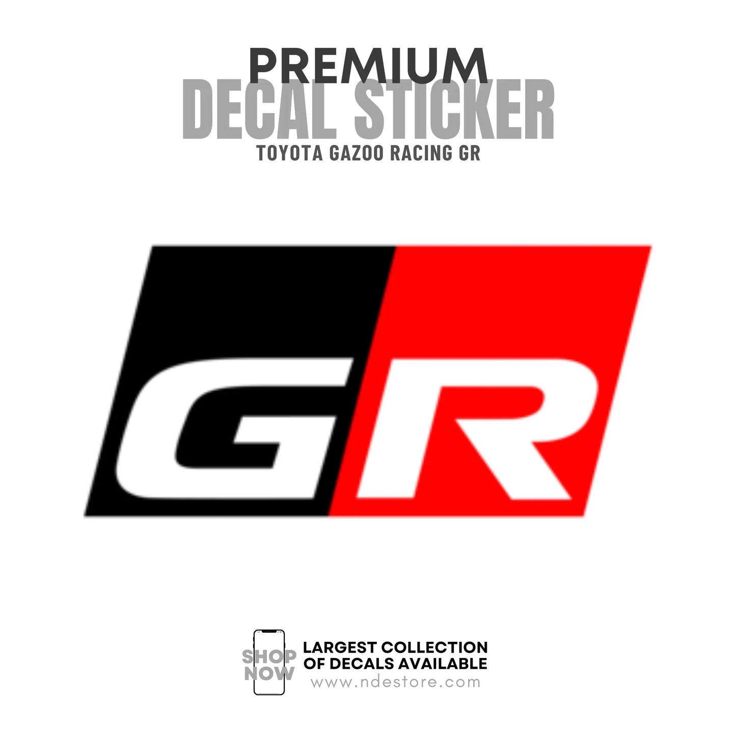 STICKER DECAL TOYOTA GR
