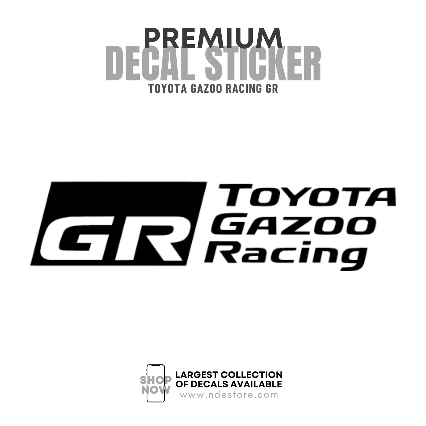 STICKER DECAL TOYOTA GR