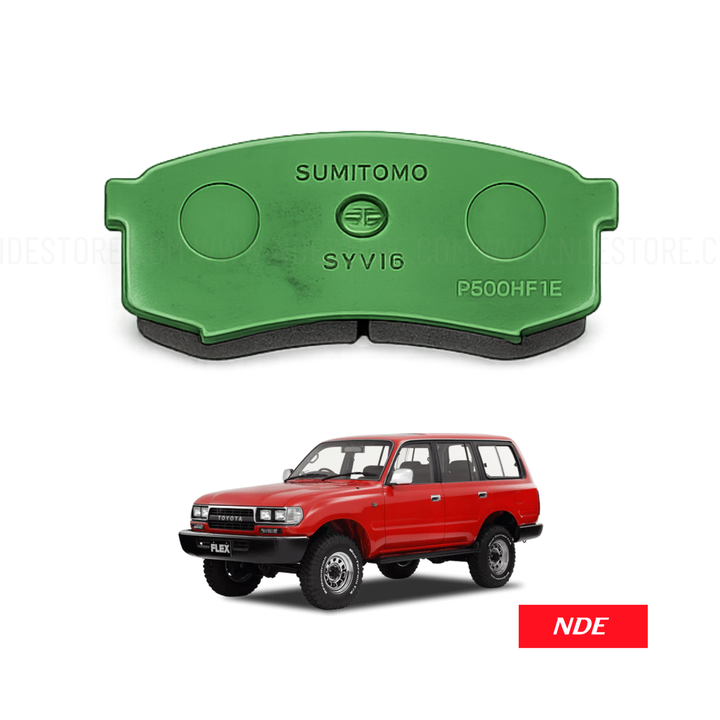 BRAKE DISC PAD SET REAR GENUINE FOR TOYOTA LAND CRUISER