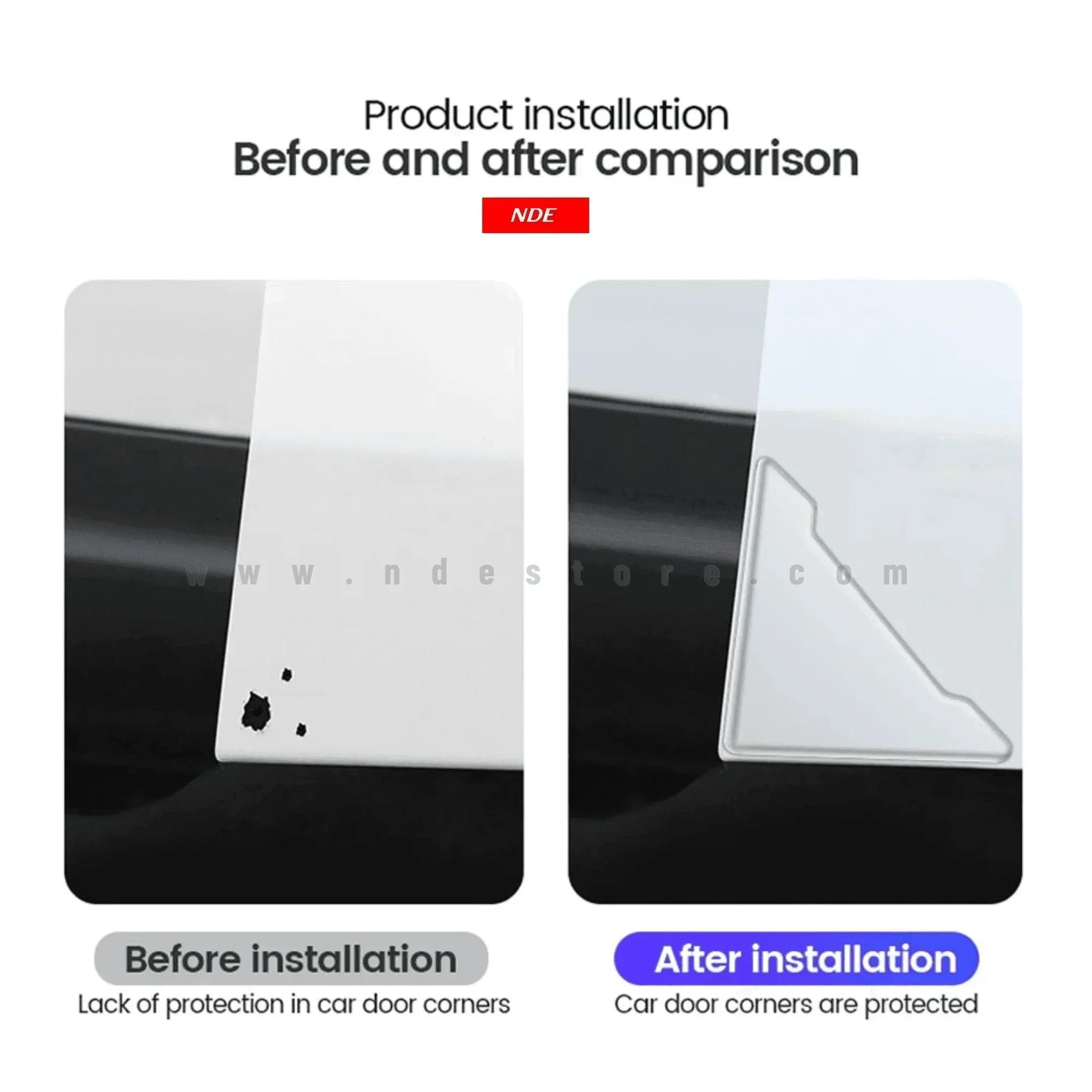 DOOR CORNER PROTECTION GUARD TOYOTA LOGO - ndestore.com