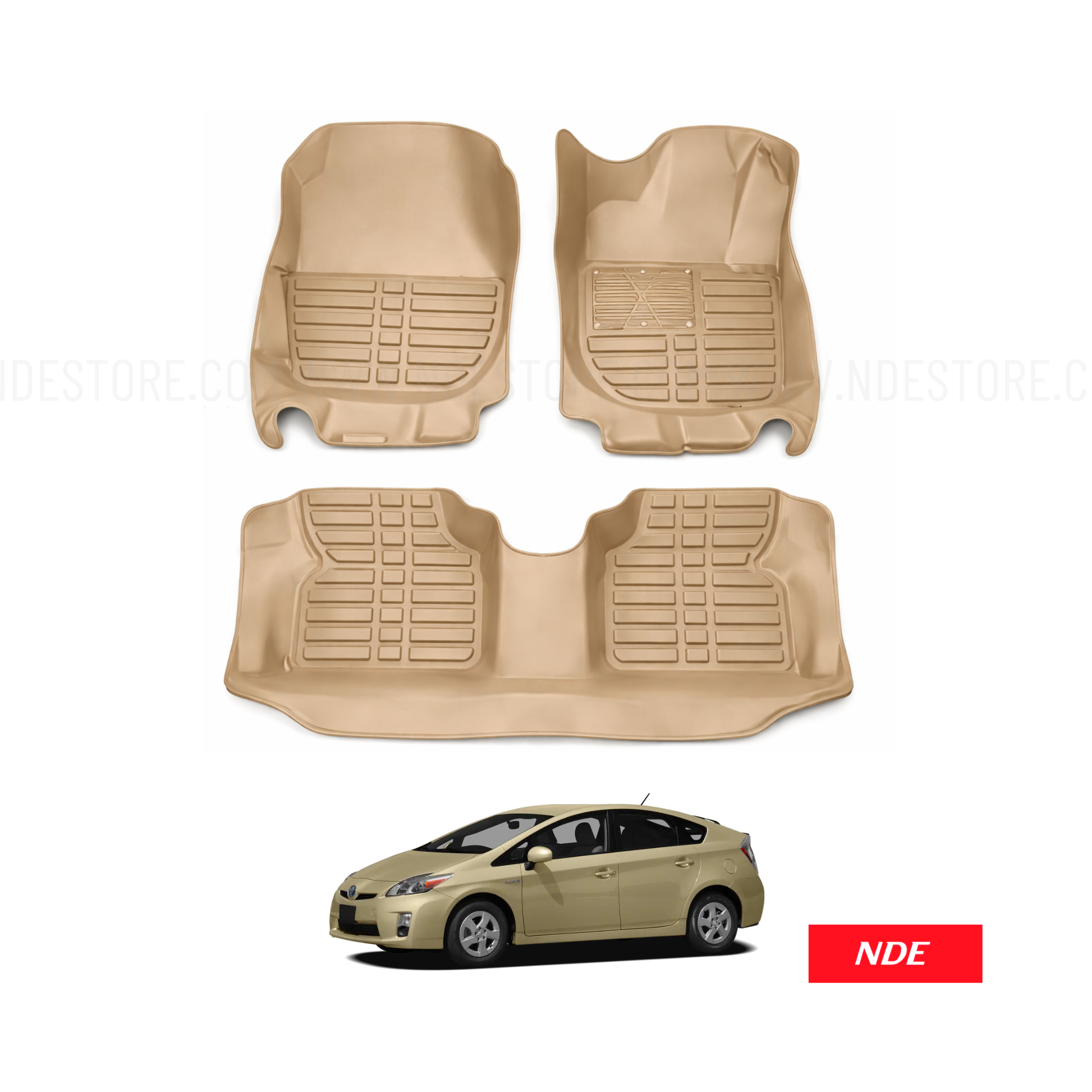 FLOOR MAT 5D STYLE FOR TOYOTA PRIUS (2010-2015)
