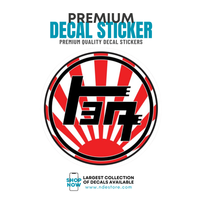 STICKER DECAL TEQ TOYOTA JAPAN