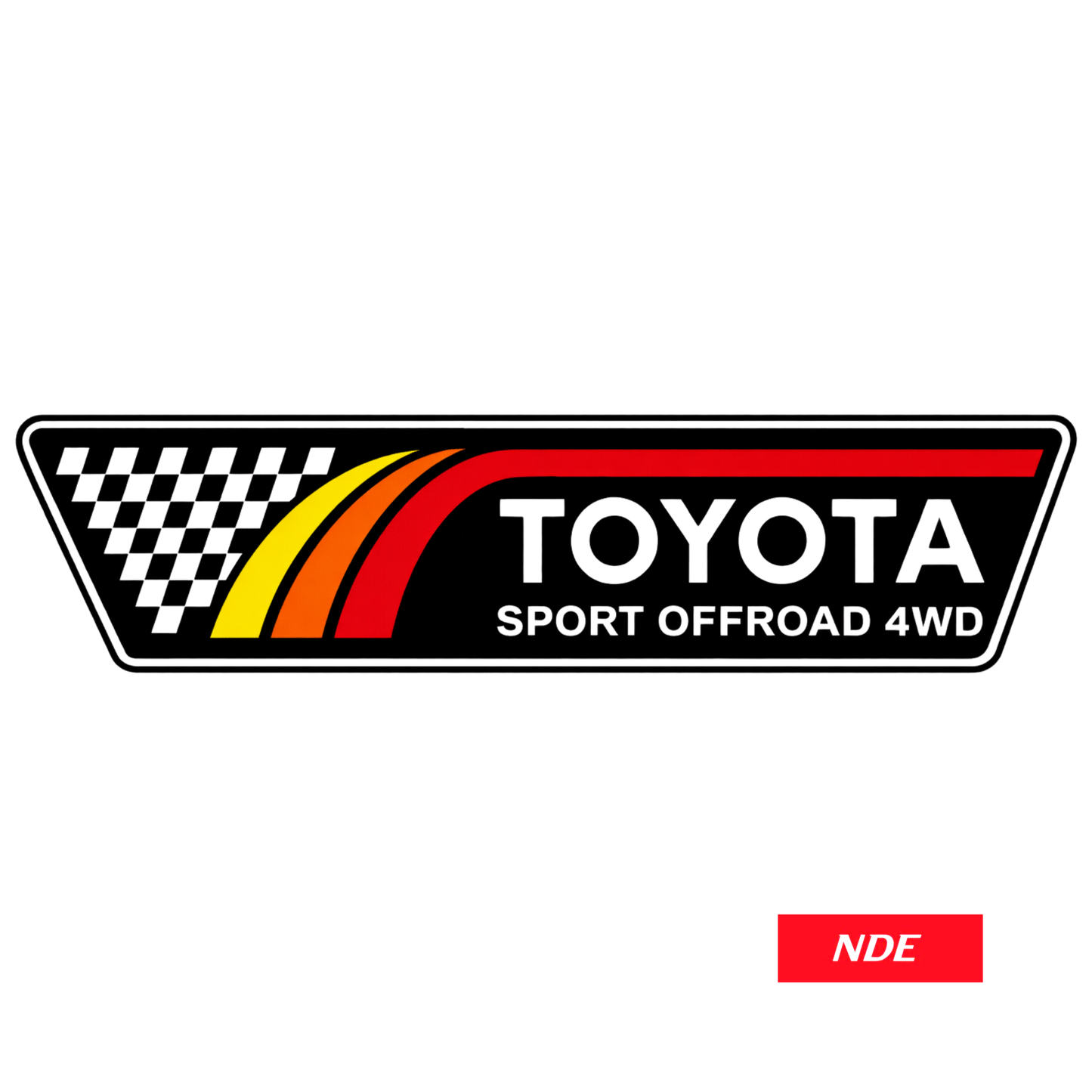 STICKER DECAL TEQ TOYOTA SPORT OFFROAD 4WD