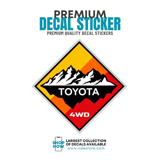 STICKER DECAL TEQ TOYOTA 4WD